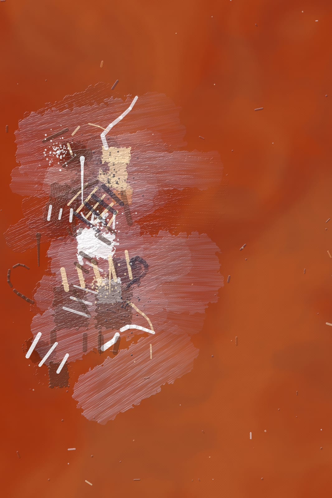 Boho Ochre No. 001, the print itself