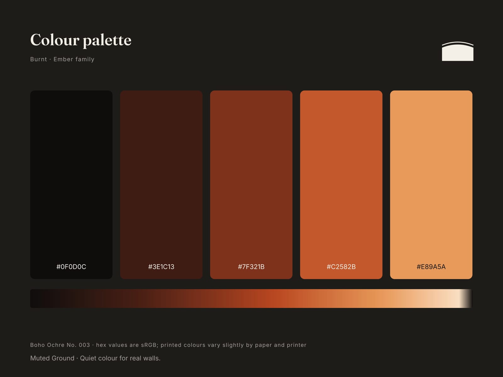 Boho Ochre No. 003 palette
