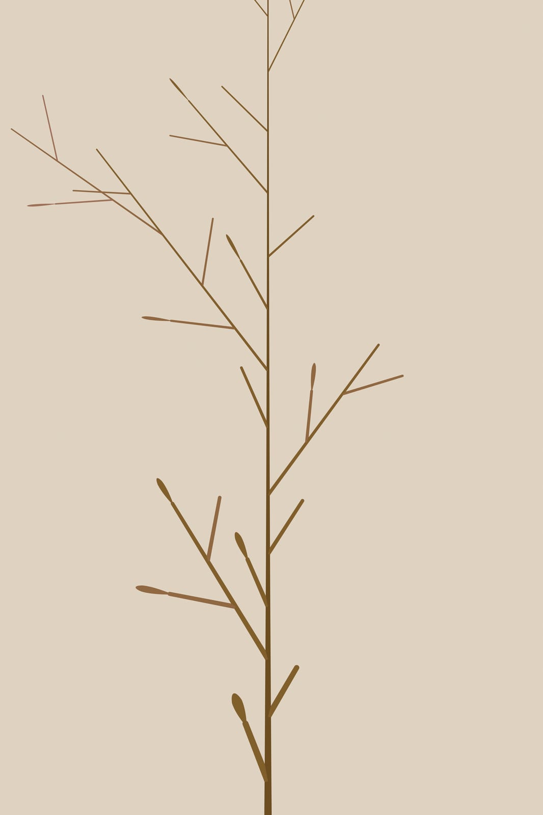Boho Ochre No. 004, the print itself