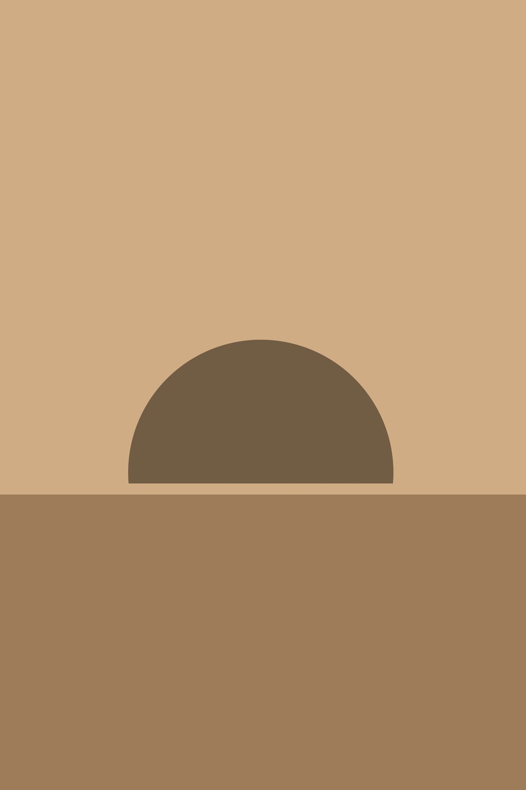 Boho Ochre No. 014, the print itself